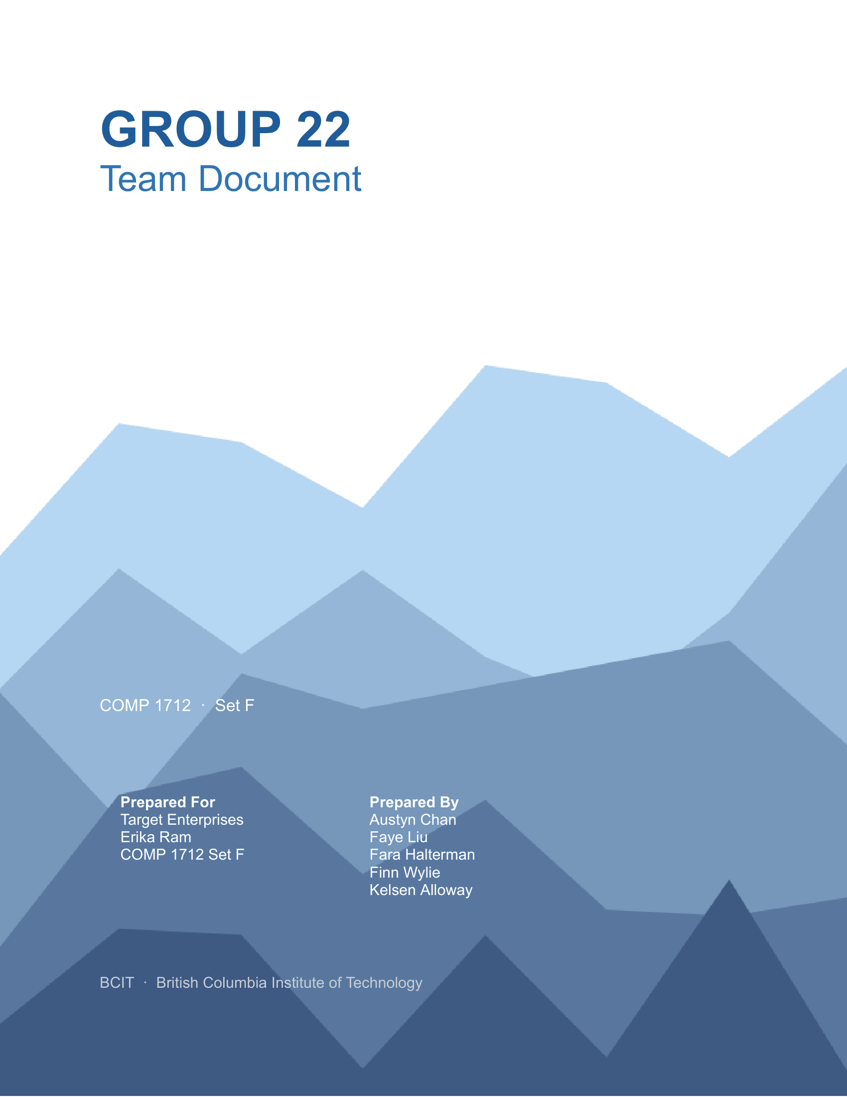 Business Analysis Cover Page